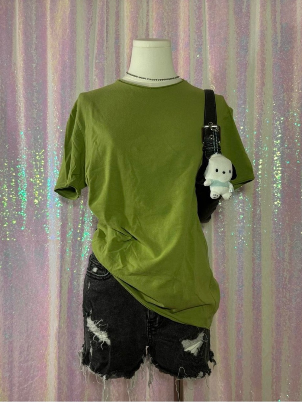 Metropolitan View Olive / Army Green Basic Tee Shirt (S) ★彡